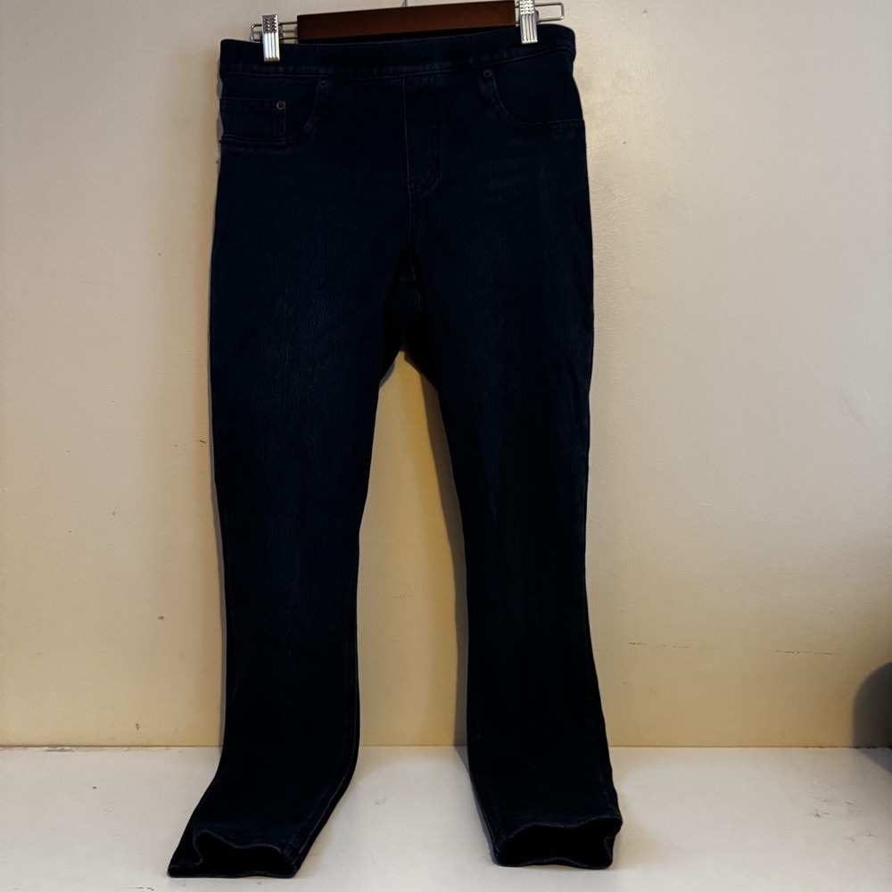 Spanx Women's Sz M Dark Wash Jean-ish Leggings Fall Staples Capsule Basics
